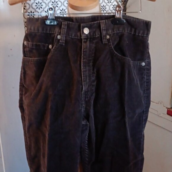 Levis 31 x 30 brown corduroy reg fit straight leg made in 2000 - Picture 2 of 6